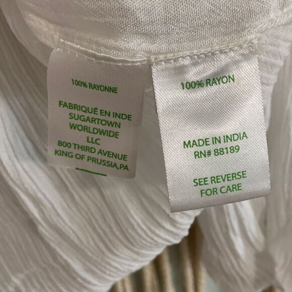 LILLY PULITZER Women’s Katya Off The Shoulder Top Resort White XS - Picture 8 of 8